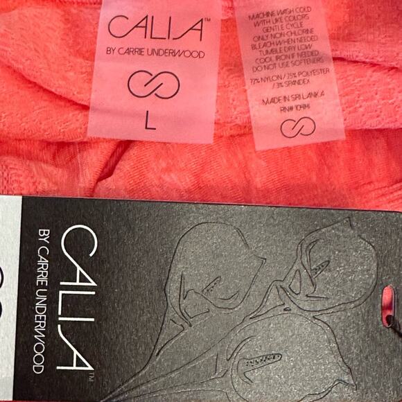 Calia Core SS Seamless Tee Calypso Coral Heather Size Large NWT - Picture 5 of 6